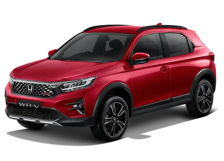 Mobil Honda WR-V warna Ignite Red Metallic Two Tone (RS type only) bagian Samping - hondakotamobagu.com, honda manado,honda kotamobagu,honda sulawesi utara,honda sulut, honda indonesia